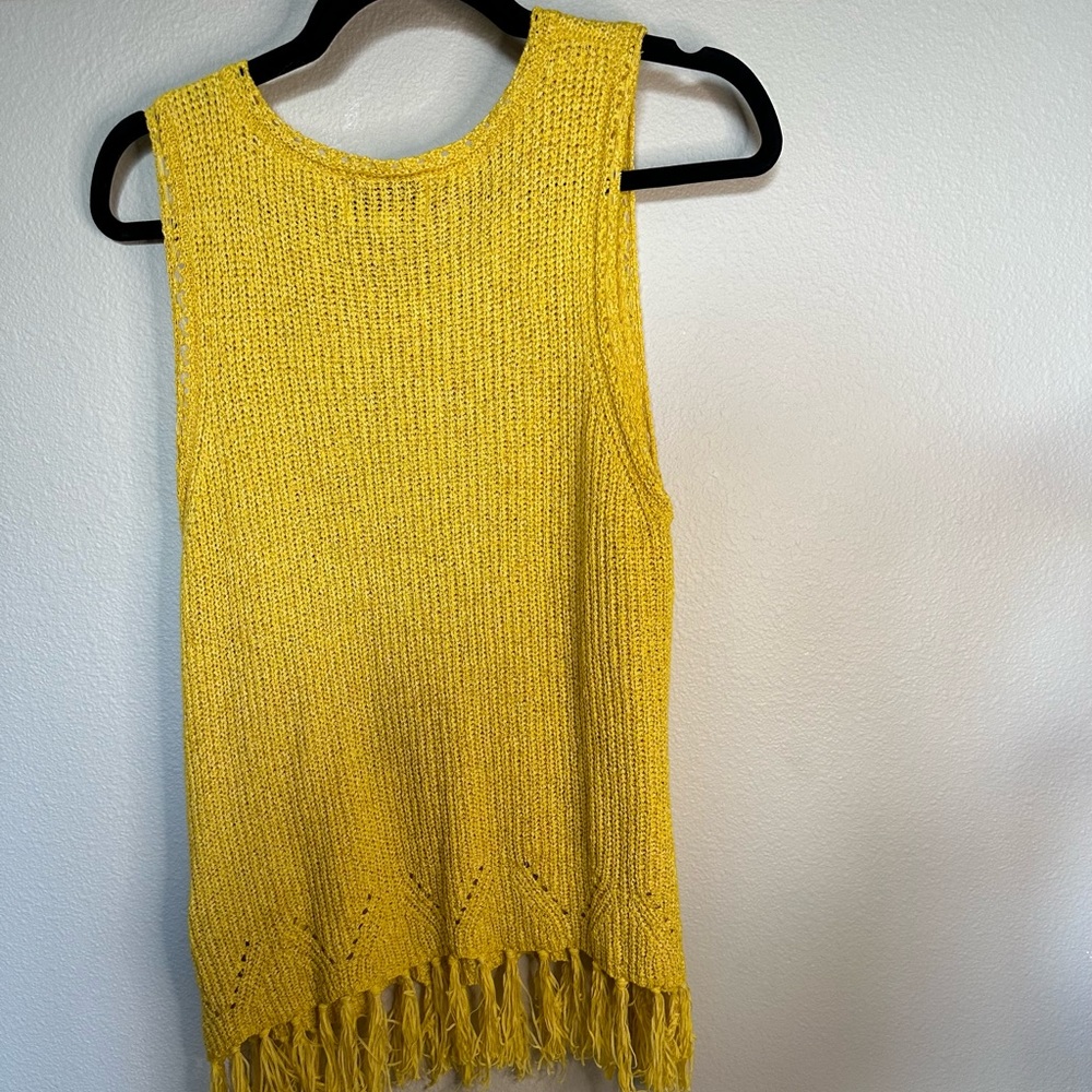 PEPIN fringed knit tank top - Picture 3 of 3